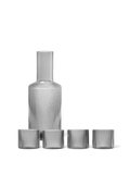 Ripple Low Glasses - Set of 4 & Carafe Gift Set - Smoked Grey