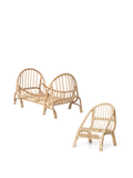 Kuku Doll Bed & Doll Chair - Natural - Gift Set