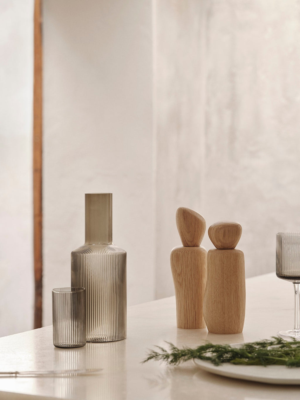 Pebble & Cairn Grinder Gift Set - Oak